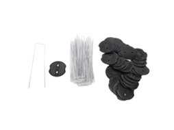 Conjunto de Estacas em U de Ferro e Lonas Plásticas para Jardim 40pcs para Fixar Tecido de Grama S/MARCA