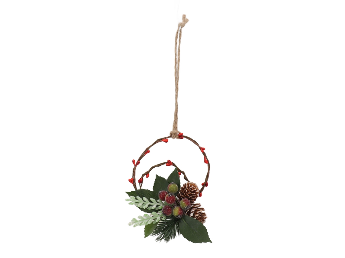 Decoração De Pendurar Com Pinhas De Natal Guirlanda