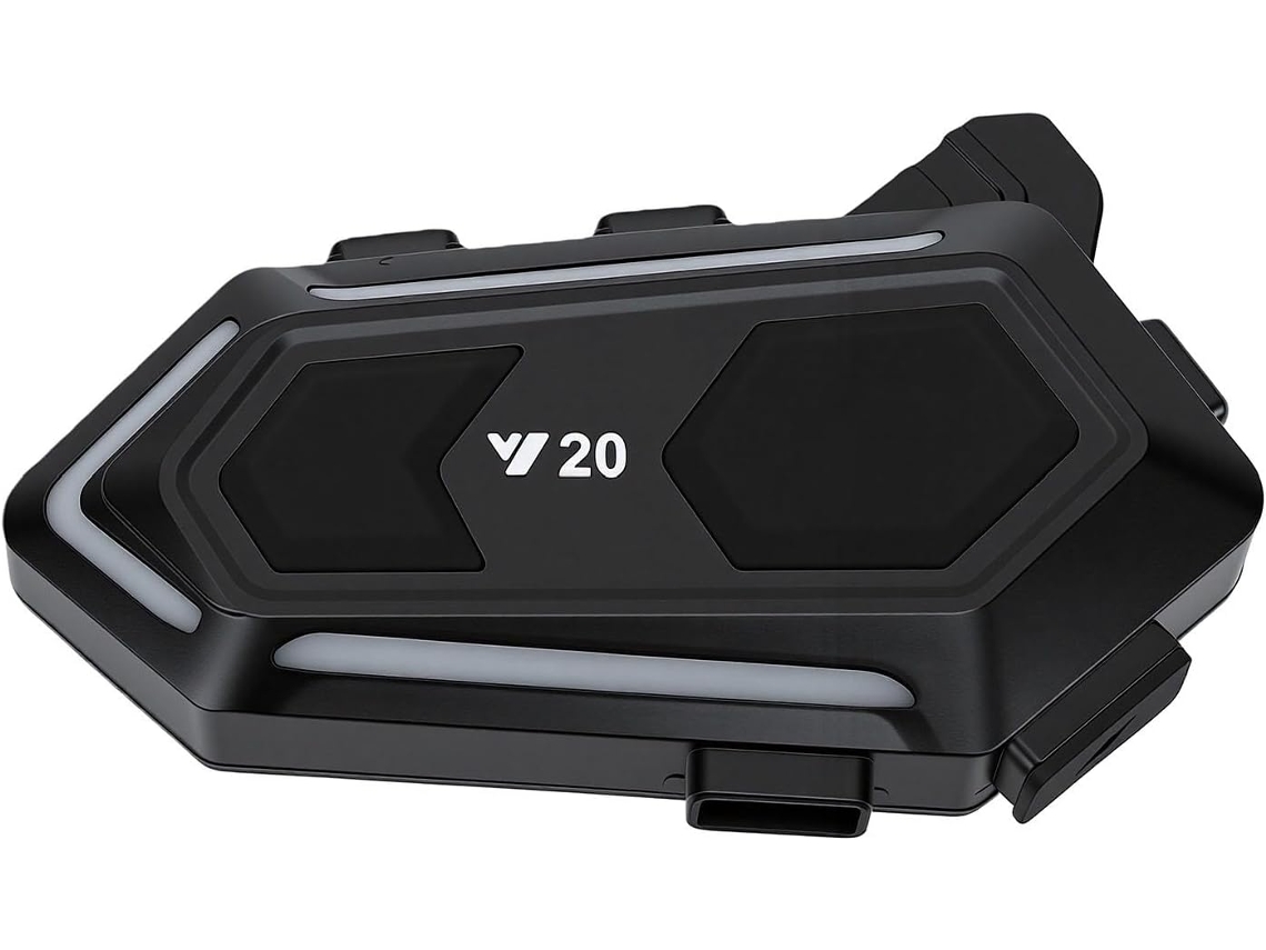 Fabricado Casque Bluetooth Para Moto, Casco Bluetooth 5.3 Com Son Surround 3d, Dupla Supressão De Bruto, Aço