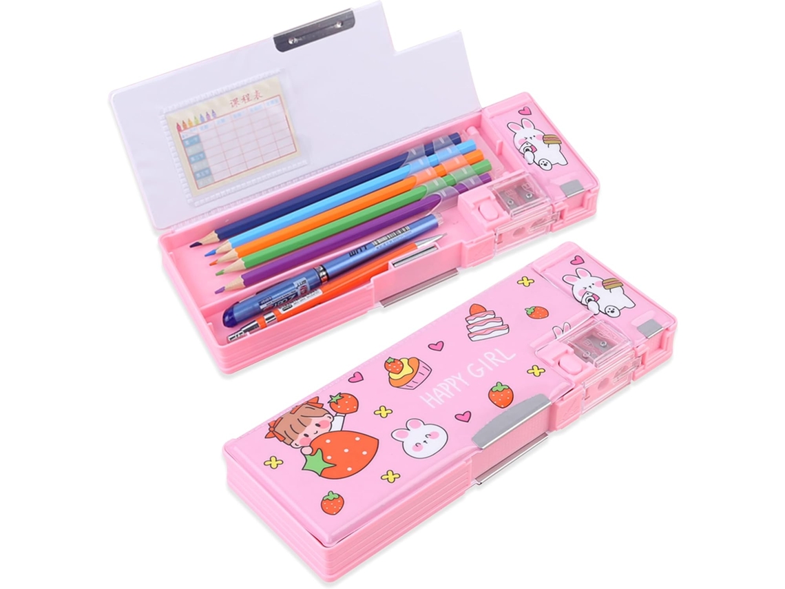 Estojo para Lápis, Dobrável, Multifuncional, Organizador, Escolar, Infantil, Adolescentes, Meninas, Meninos AQUAFORGE