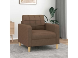 Vidaxl Poltrona 60 Cm Tecido Castanho