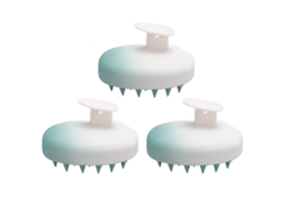 3pcs Escova De Massagem Para Cabelo E Couro Cabeludo Com Design Gradiente Verde Limpeza Profunda Escova De Shampoo