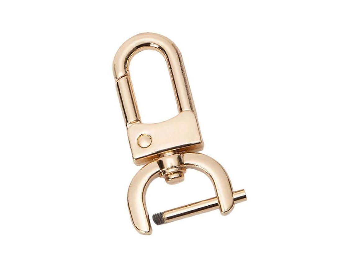 Gancho Rotativo Desmontável de Metal, Clasp Lagosta para Bolsas, Acessórios Diy e Reparos Oro Claro S