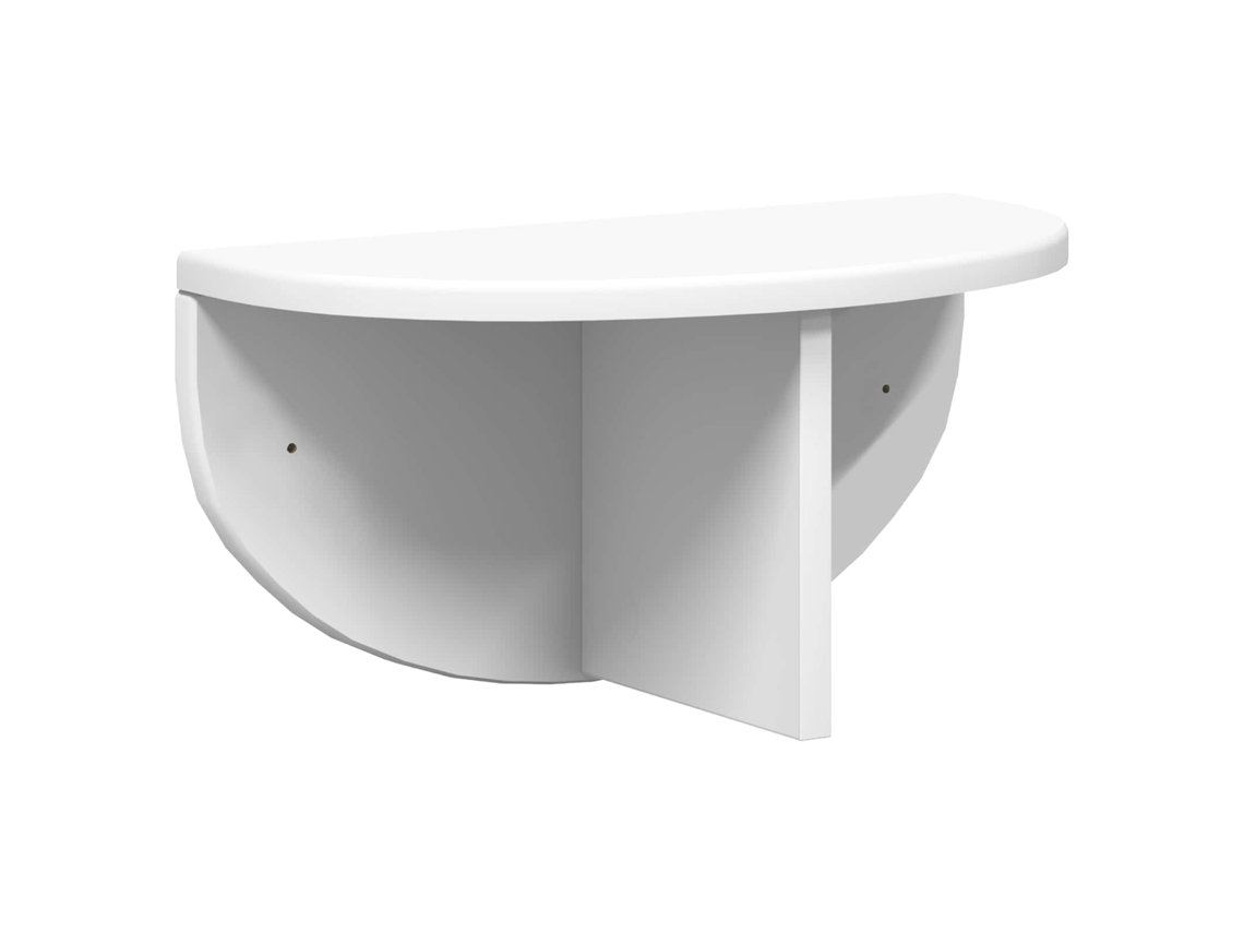 Conjunto de 2 Prateleiras de Parede Branco MAISON EXCLUSIVE 38x19x19 cm