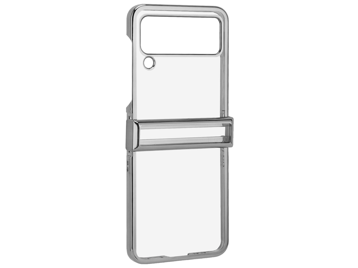 Aetheria capa Protetora para Samsung Galaxy Z Flip 3 Anti queda Anti arranhões Pc Transparente Prata