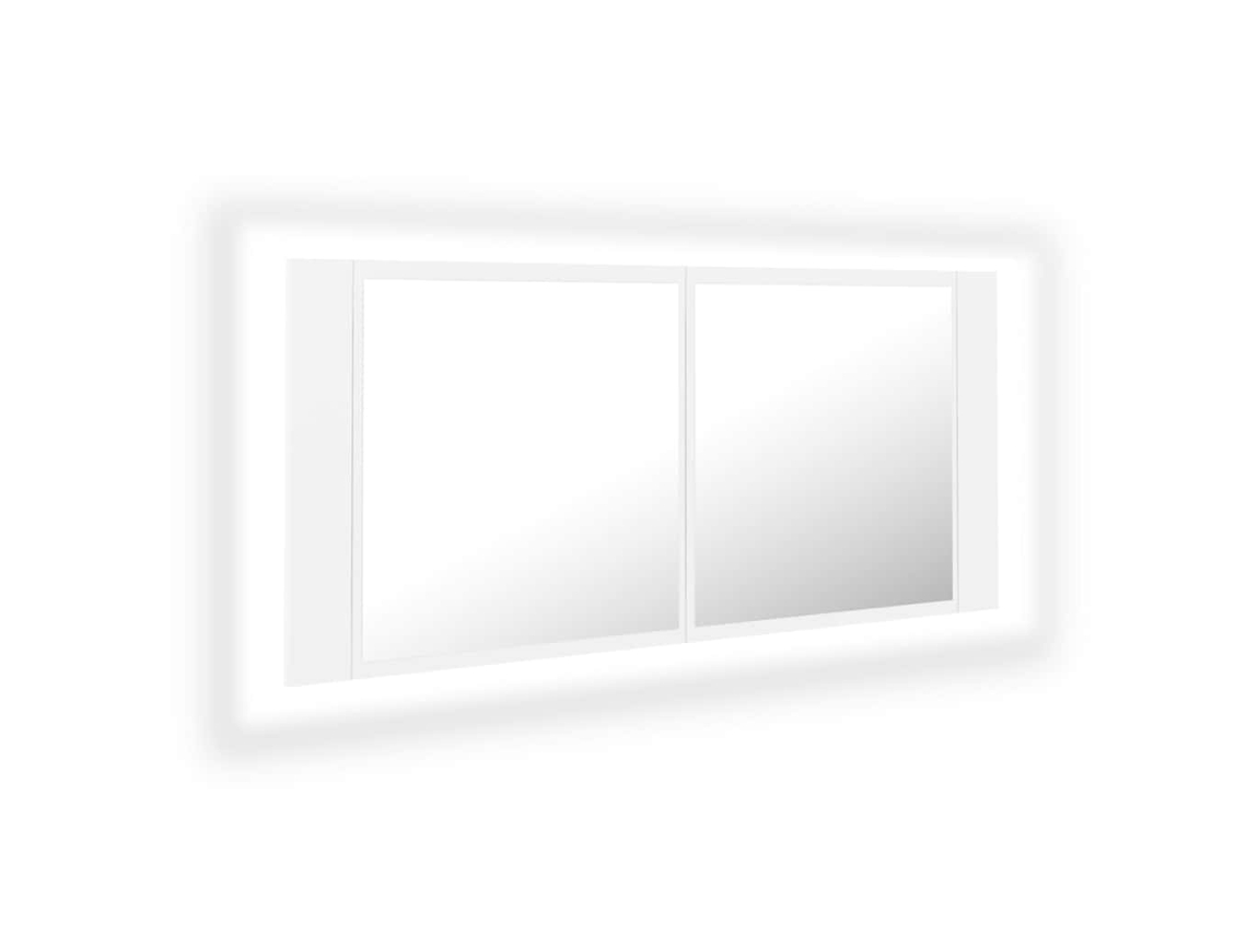 Led Mirror Cabinet, Led Mirror Cabinets Vidaxl Branco Madeira Processada (n/a)