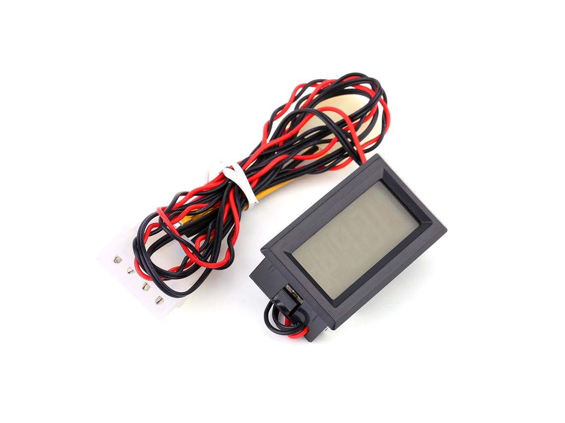 Termômetro Digital Hd Com Display Lcd 0°c 90°c C/f Sonda Azul, Cores Reais Luz Dourada