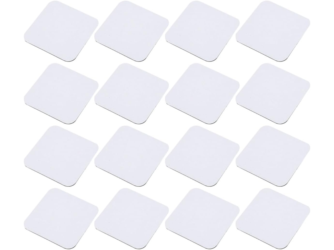 Dechous 20 Peças Magnéticas Em Branco P09, Quadradas, Brancas