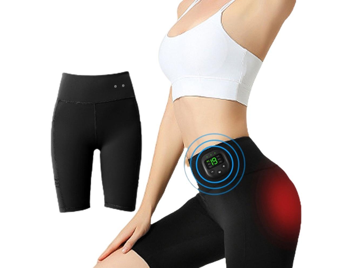 Calcinha de Fitness com Microcorrente Ems para Levantar Nádegas e Emagrecer Pernas, Body de Fitness com Pulso EOOCOO