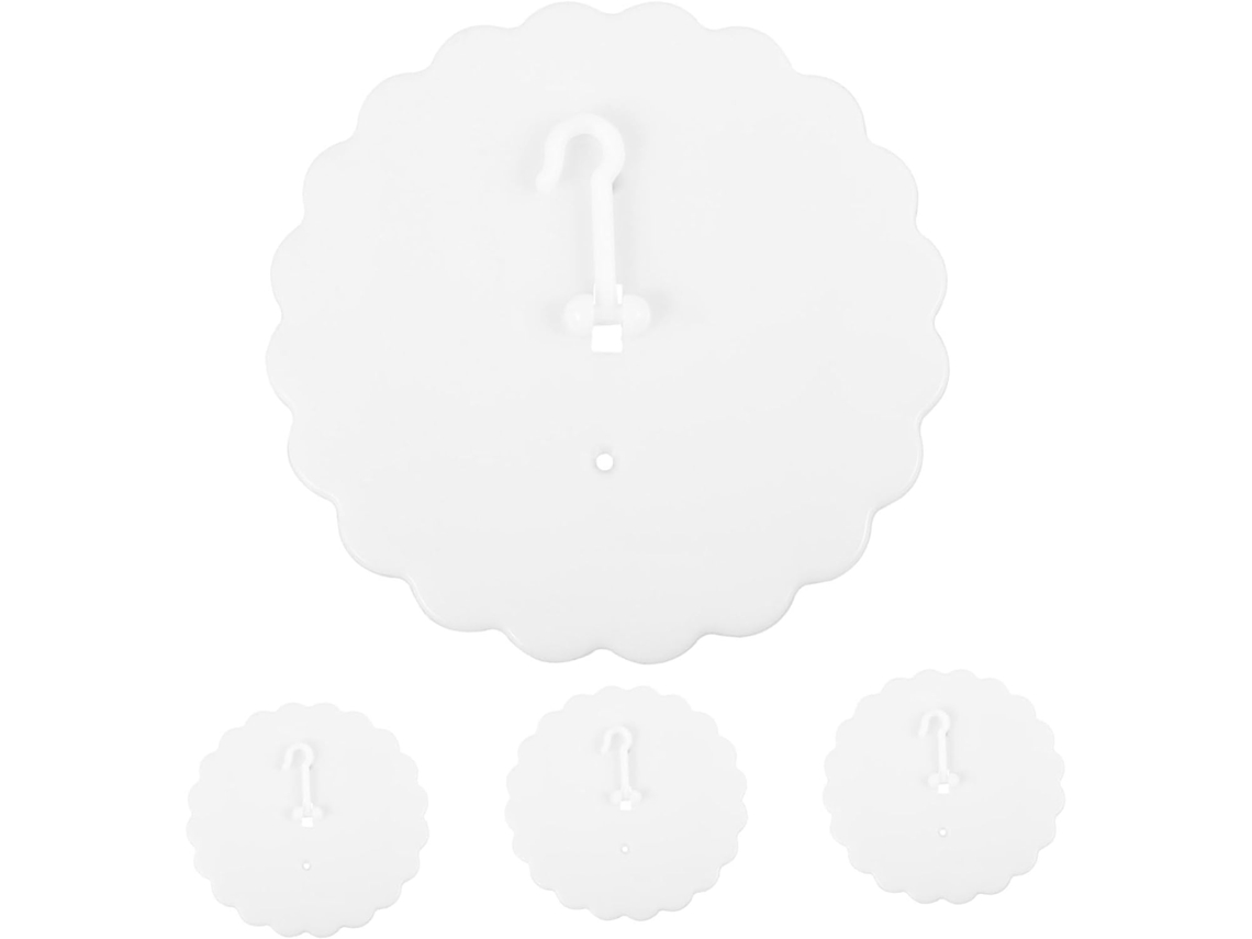 Conjunto De 4-ganchos Adesivos Plástico Para Cortina Cama, Ideais Para Pendurar Dossel No Teto Ou Quarto