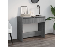 Vidaxl Mesa Consola 89x41x76,5 Cm Derivados De Madeira Sonoma Cinza