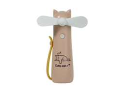 Ventilador De Mão, Usb Recarregável, Atomizador, Portátil Com Frasco Spray Para Refresca R O Verão. Rosa.
