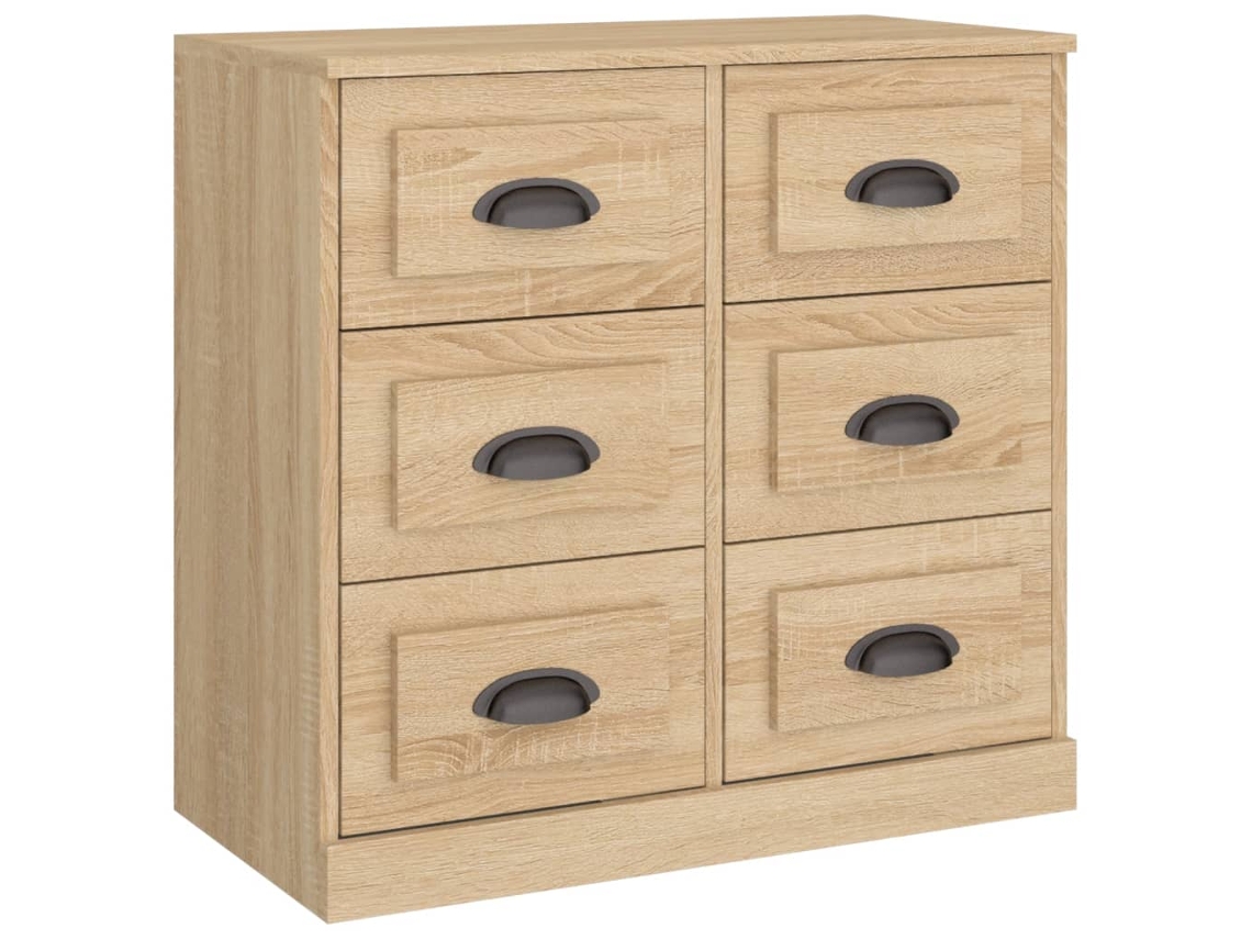 Sideboard, Sideboards Vidaxl Marrom Madeira Processada (n/a)