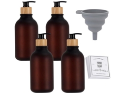Dispensador De Sabão 500 Ml - Plástico - Leve - Sabão Líquido - Shampoo/condicionador - Materiais Duráveis - Função De Bomba Prática - Pasta De Shampo