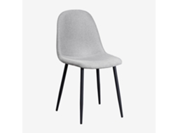 Sklum Pack De 2 Cadeiras De Jantar Glamm Poliéster  Pretolinho Cinza Concretolinho