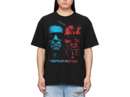 Rockinstone Terminator Face Off Black Adult T-shirt Size:xxl