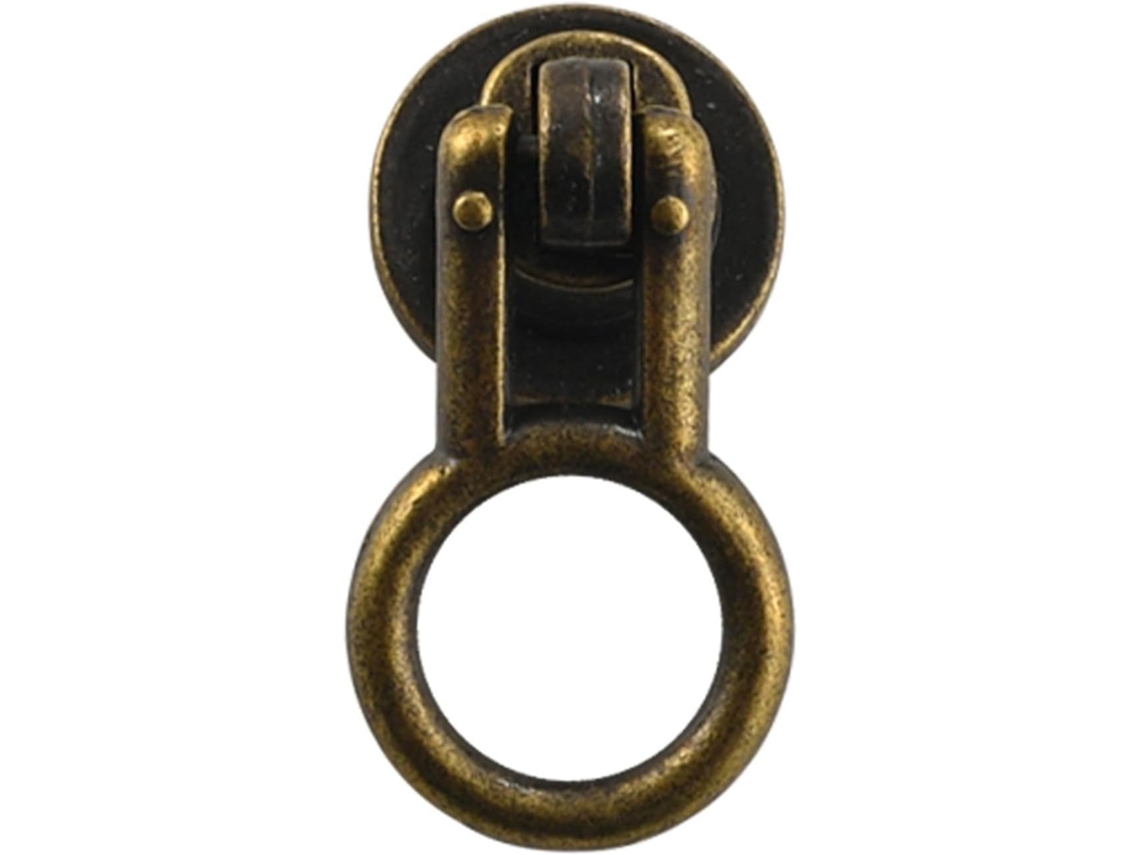 Puxadores Redondos Vintage Para Armários E Gavetas – Puxador Retrô Em Liga De Zinco, 4, 6x 2, 3cm, Acabamento Em Bronze