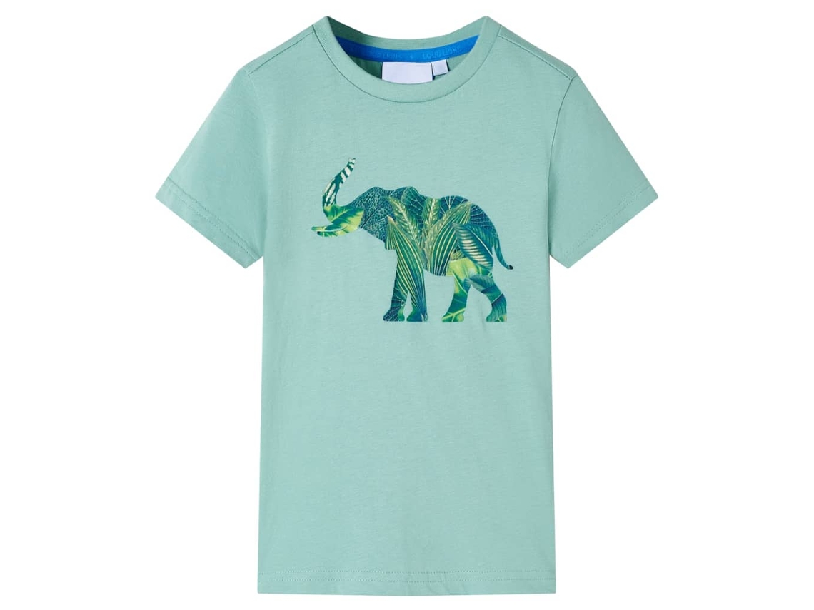 T-shirt Para Criança Caqui-claro 116