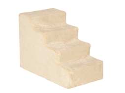Escada para cachorro de MARCA com 4 degraus, antiderrapante, lavável 60x35x44cm bege