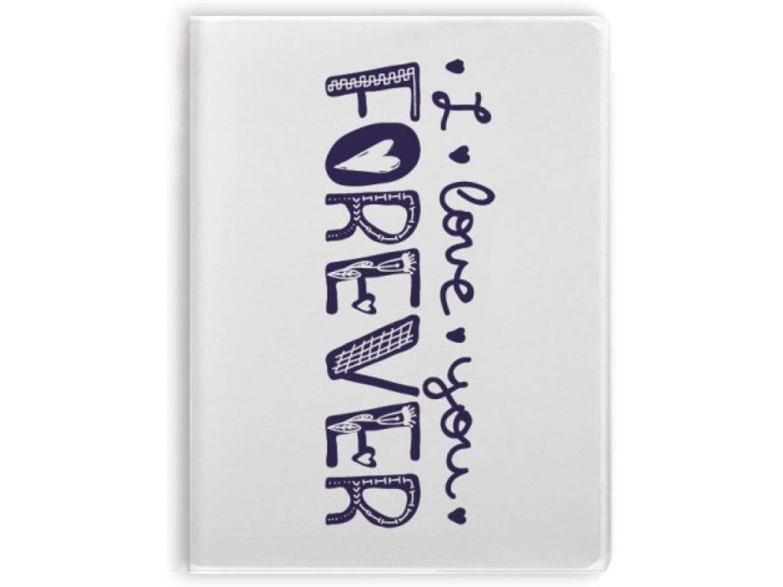 Carnet De Notas Com Sopa De Cobertura Com Inscrição Love You Forever