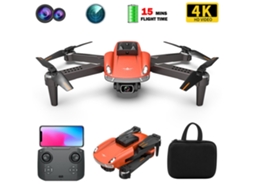 Kf616 Mini Drone4k Bateria Com Vida Útil De 15 Minutos Laranja