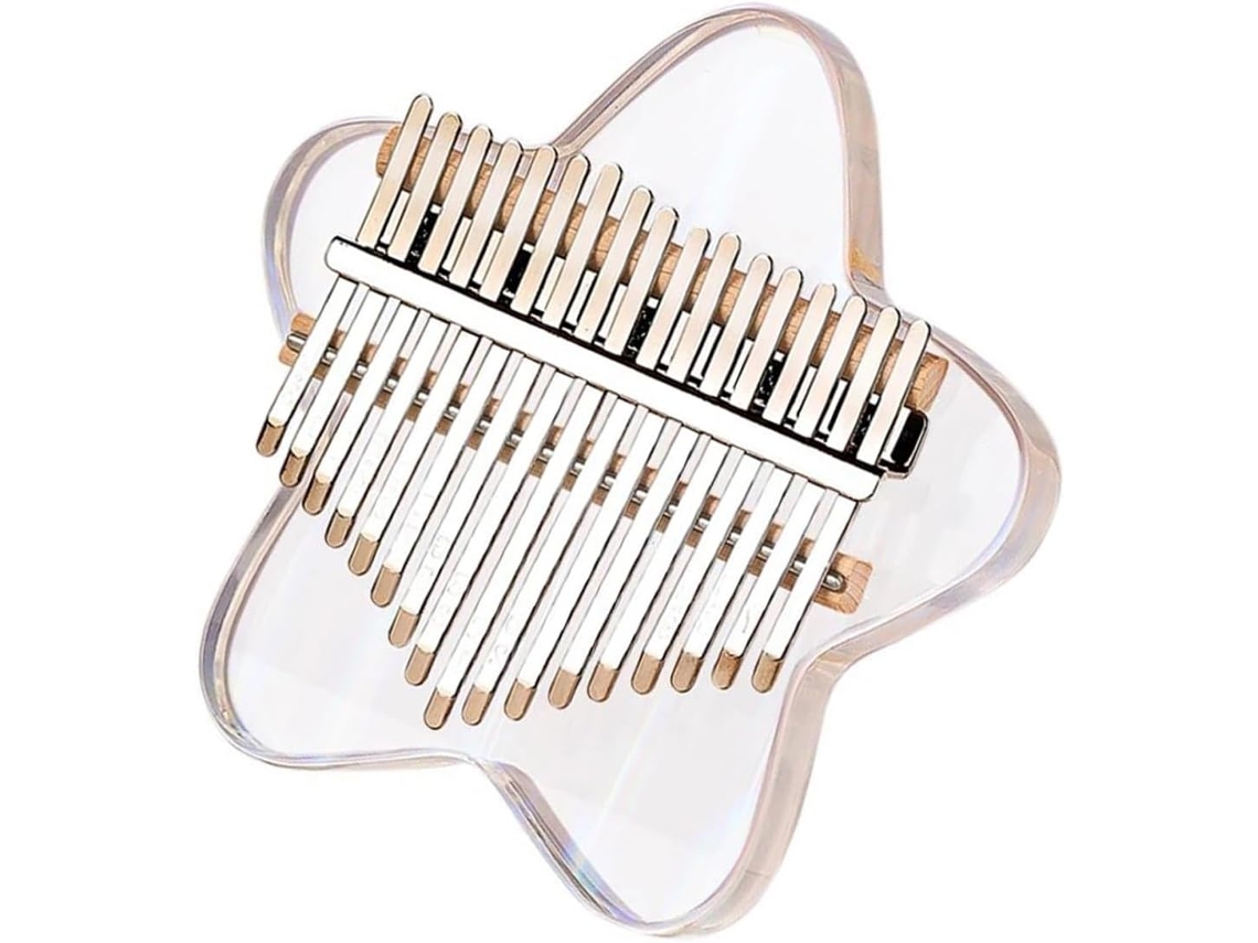 Kalimba Profissional De 17 Teclas Em Acrílico Transparente