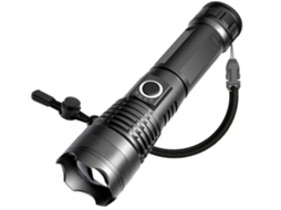 Lanterna Telescópica Yunzii X71 Zoom Longo Alcance Liga Alumínio Usb Recarregável Iluminação Externa Preta