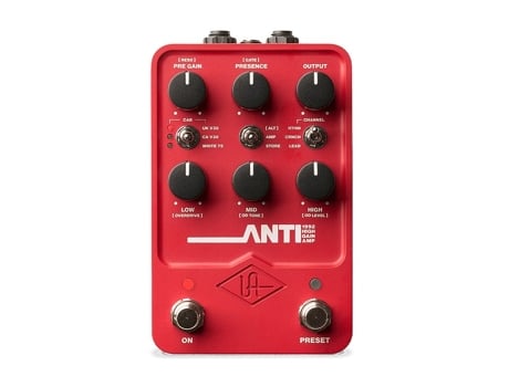 Uafx Anti 1992 Amplificador de alto ganho Efeito de guitarra Universal Audio