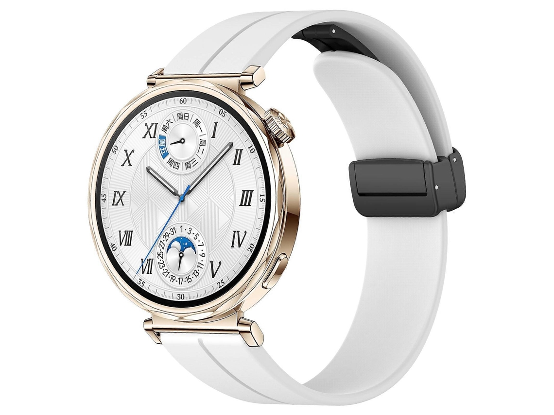 Pulseira De Silicone Dobrável Com Fecho Magnético