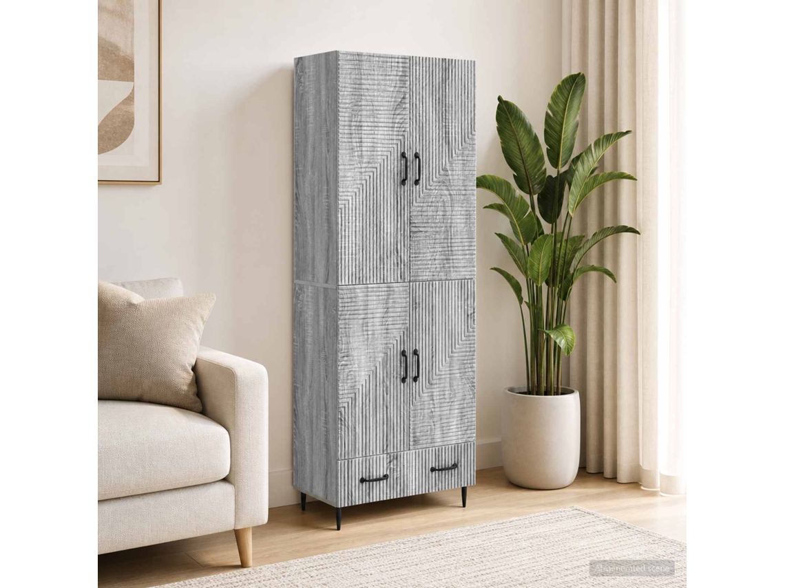 Vidaxl Conjunto De Gabinete 2 Pcs 66 X 34,5 X 95 Cm