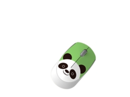 Rato Sem Fio Mudo Bonito Dos Desenhos Animados Panda Mouse*
