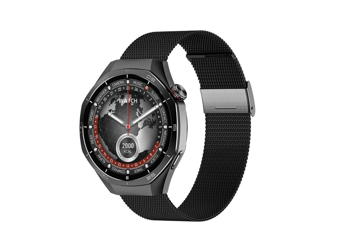 Relógio esportivo inteligente masculino, tela AMOLED, ROM, tela sempre ativa, NFC, bússola, frequência cardíaca, SpO2. Compatível com Android e iOS. Bestvite.
