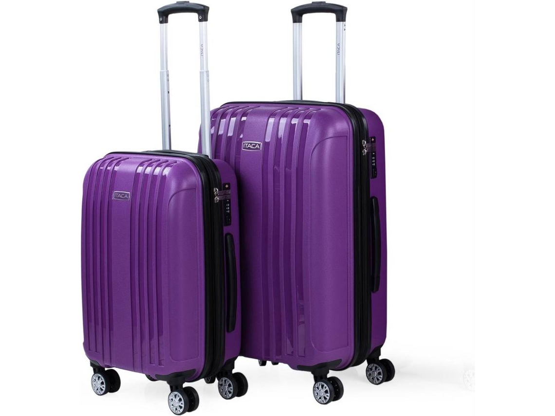 Conjunto de Malas de Viagem ITACA TSA Lock Roxo