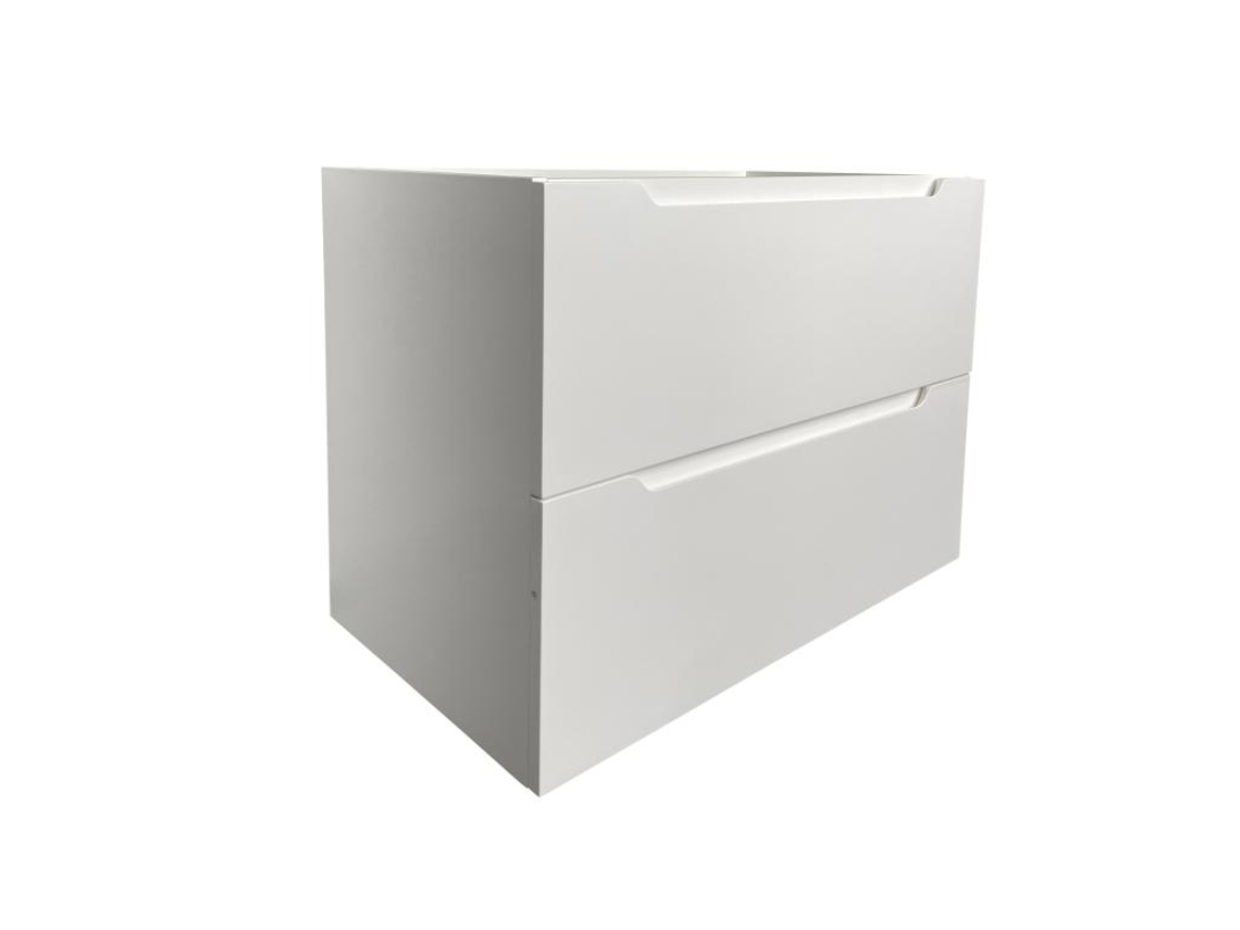 Móvel de Lavatório Suspenso VENTE-UNIQUE.PT (80 x 46 x 57 cm - Derivados de Madeira - Branco)