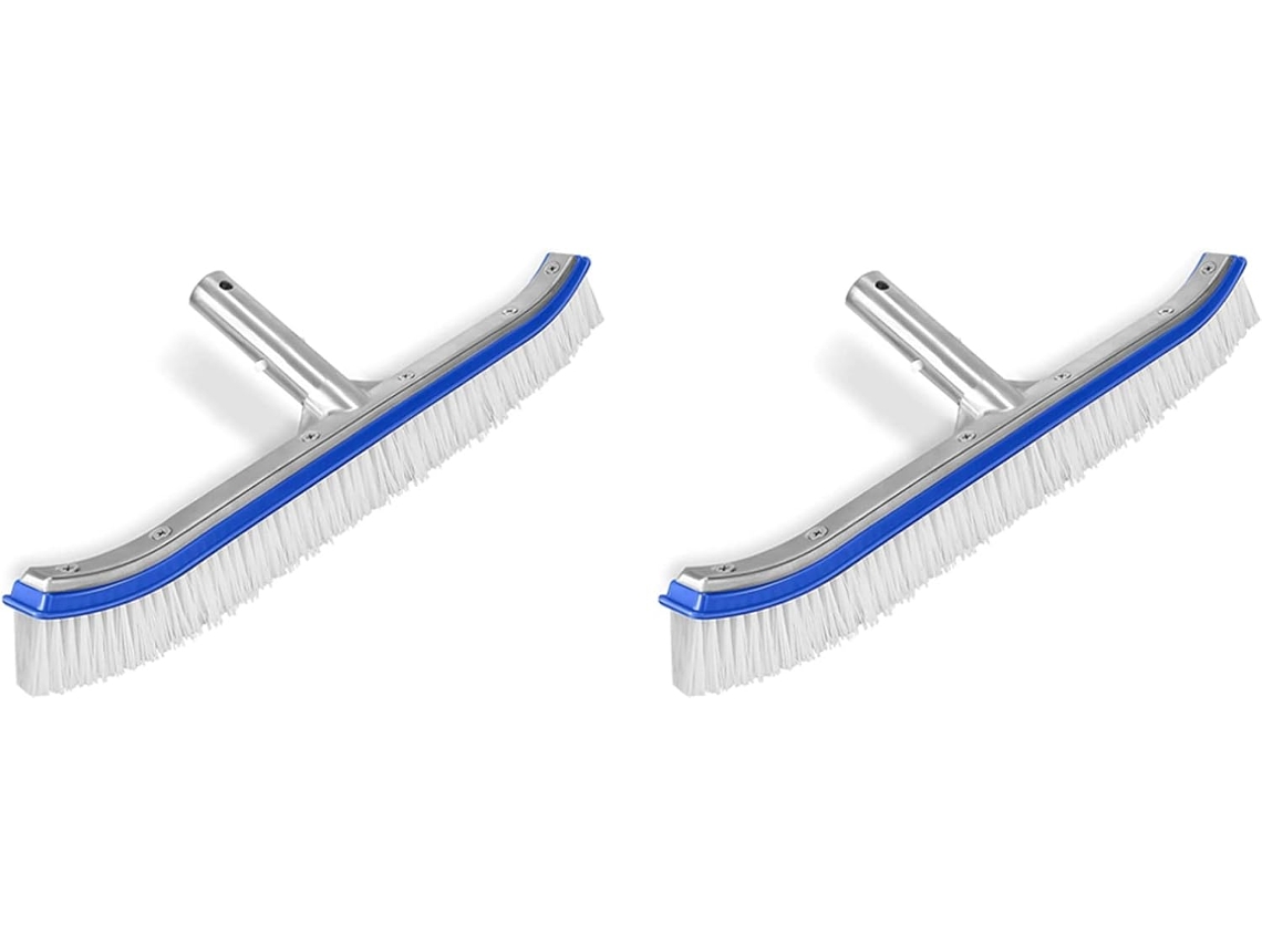 Escova De Substituição Para Cabo Limpeza Piscina 45 Cm (18 Polegadas) Paredes E Azulejos (2 Unidades) - Azul