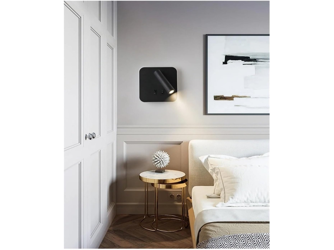 Luminárias De Parede Led Leules Com Interruptor Giratório, Ideais Para Quarto, Escritório, Leitura Ao Lado Da Cama E