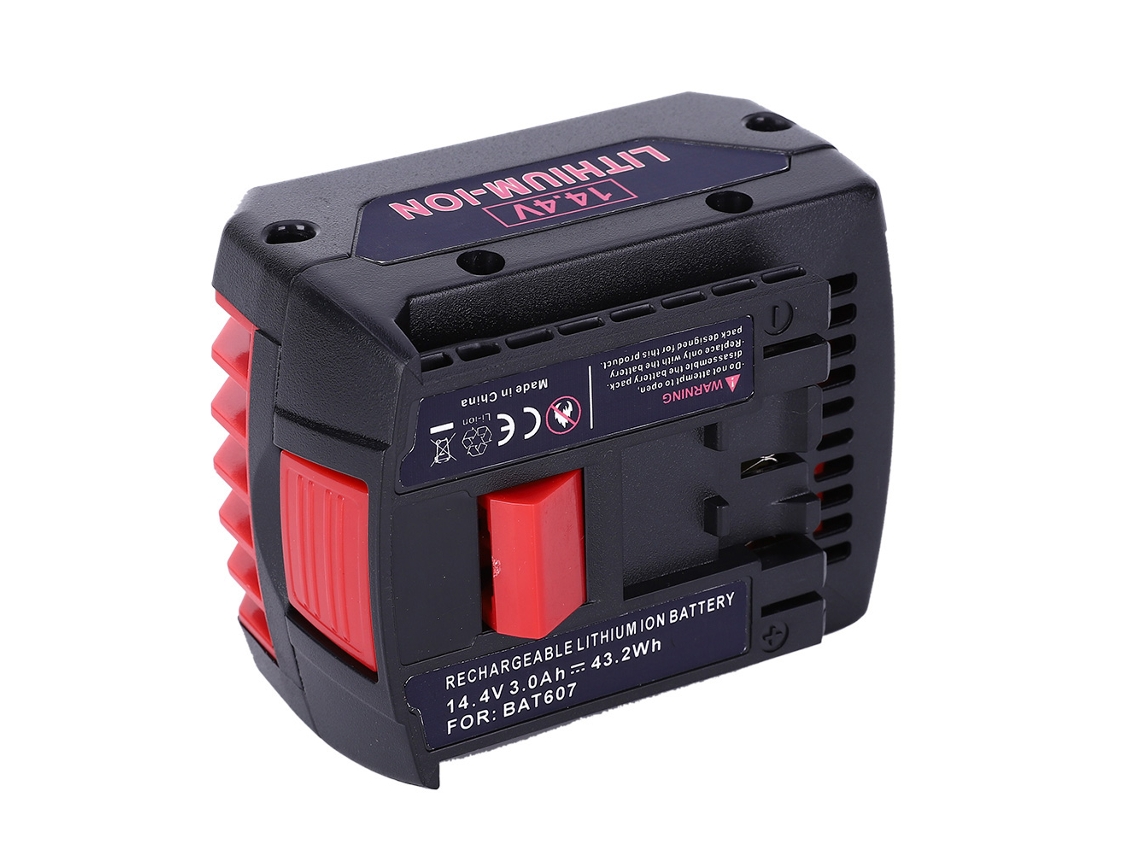 Bateria Recarregável De Íon De Lítio Bat607 14.4v 3000mah Para Furadeira Sem Fio Bosch