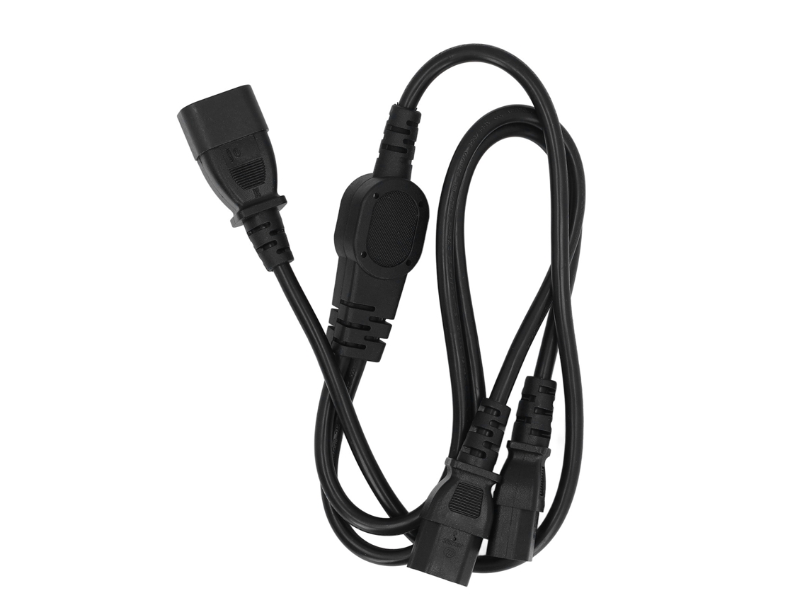 Aetheria cabo de Extensão de Alimentação Iec320 C14 para 2 C13 Divisor Y 1m Pdu Computador