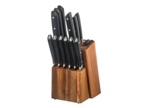 Bloco De Facas De Cozinha E Facas De Bife Erling Loviisa 14 Peças Bjorn