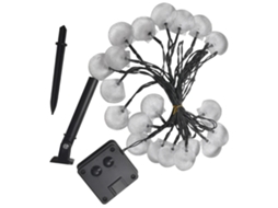 Fio de Luz Solar 30 Led 21 Pés Concha de Luz de Corda para Festa de Casamento na Varanda Do Jardim