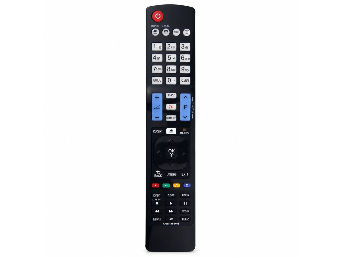 Comando À Distância Para Tv Lg Compatível Com Akb74455403