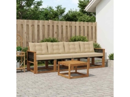 Vidaxl Conjunto De Sofás Para Exterior 5 Unid. Natural E Bege