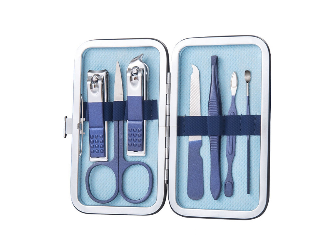 Conjunto De Manicure Paraes E Homens Corta-Unhas Kit De Manicure Em Aço Inoxidável Conjunto De 7 Peças ZMDECQNA