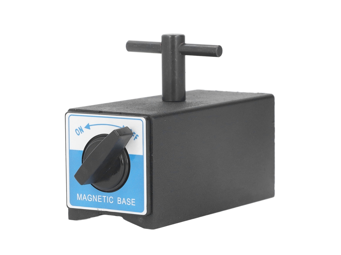Base Magnética Com Força De Sucção 120kg Hilo M6 Porta Indicador Dial Em Forma De V