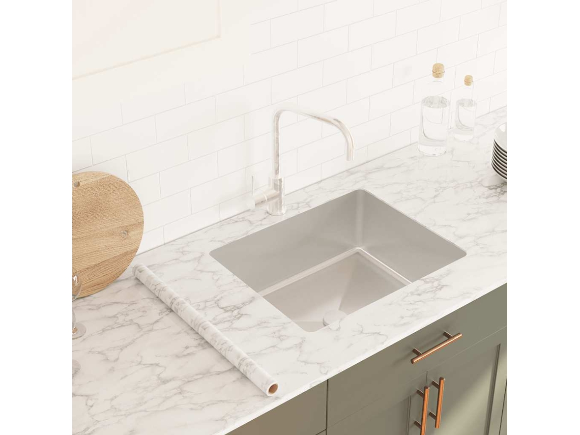Vidaxl Autocolante Para Móveis Branco Mármore 90x500 Cm Pvc
