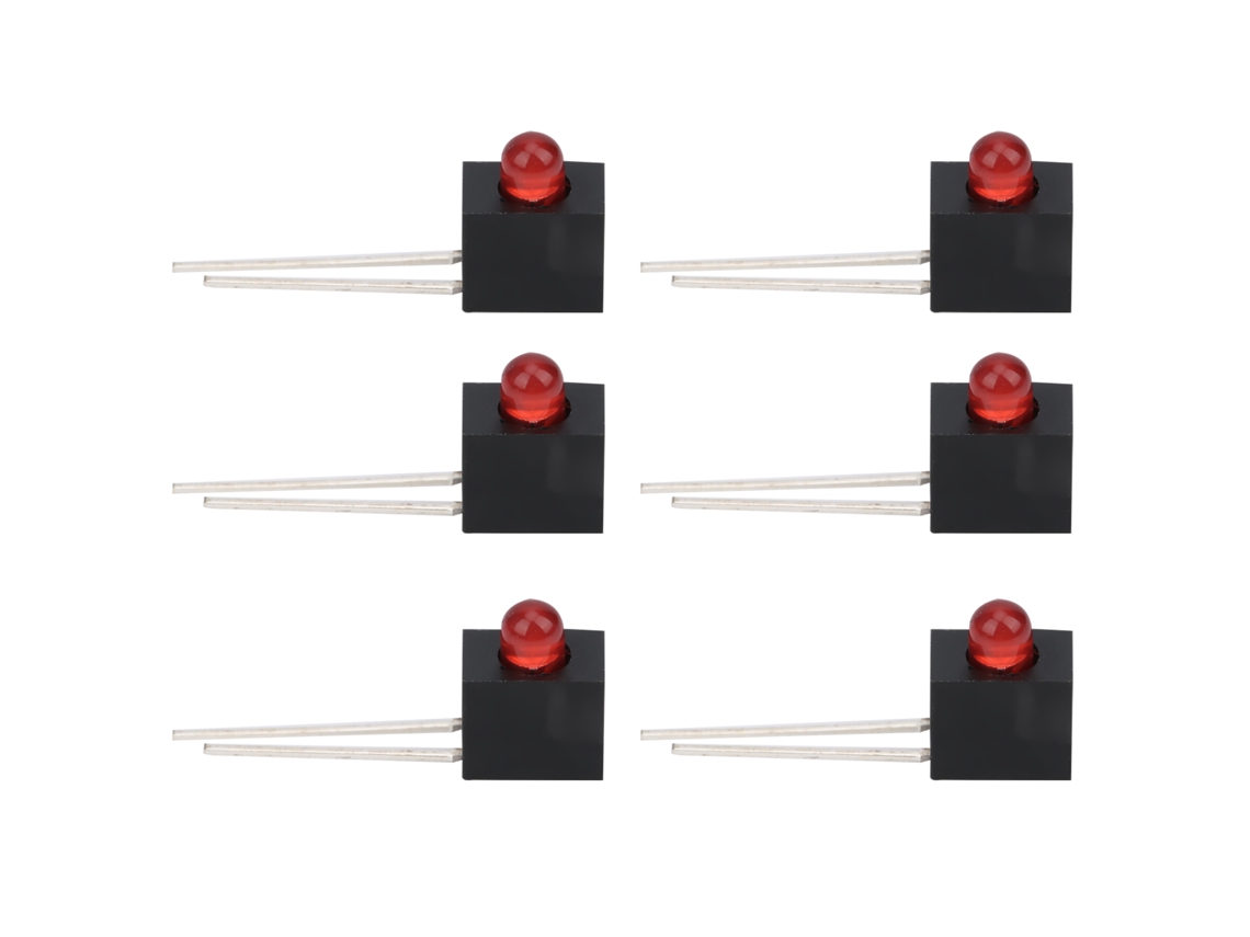 Laxiscreed: Conjunto De 100 Encaixes Para Leds De 3mm Com Molduras De Ângulo De 90° Para Uso Industrial
