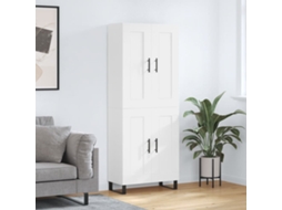 Vidaxl Armário Alto 69,5x34x180 Cm Derivados De Madeira Branco