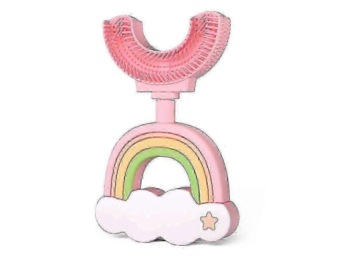 Escova de Dentes Infantil em Formato U, Modelo 2025, com Limpeza 360° e Ponta Macia Silicone Qualidade Aliment Ar. GOKOCO