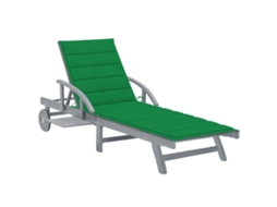 Sunlounger, Sunloungers Vidaxl Cinzeto Madeira De Acácia (n/a)
