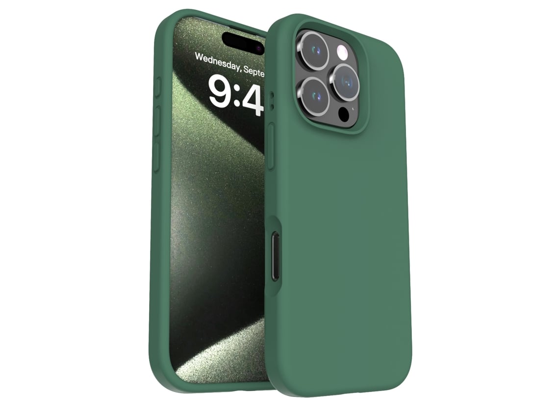 (verde Militar, Iphone 12 Pro Max) Capa De Celular Simples, Sólida E Resistente A Quedas, Compatível Com Iphone, Em Silicone Líquido.